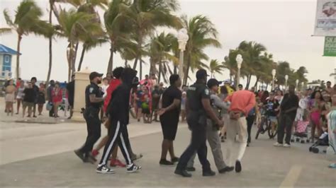 Police: 9 people injured in shooting near beach in Hollywood, Florida; 1 person detained by police, another still sought